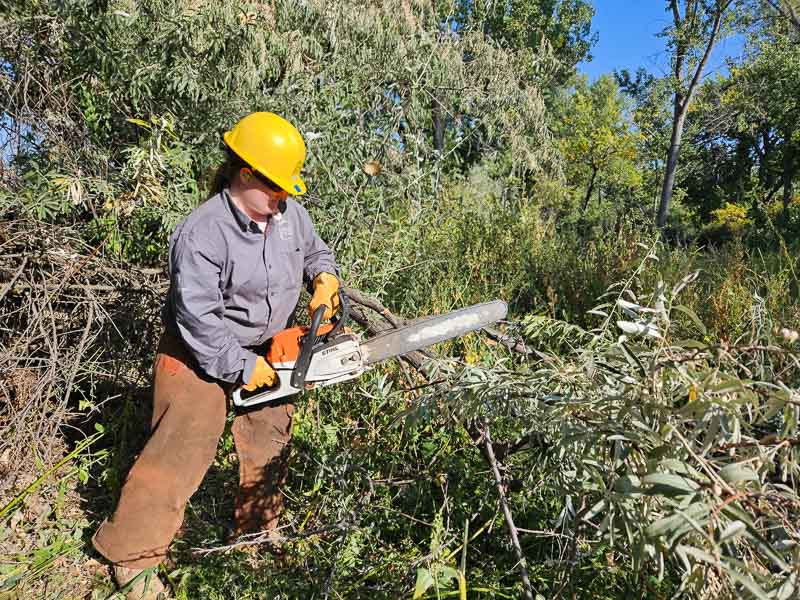 Bronwen sawing @ deerflat